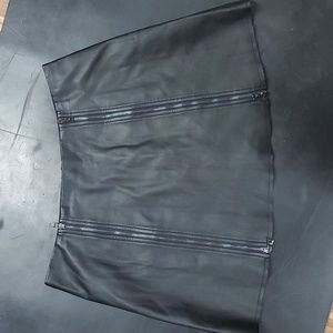 BCBGMaxAzria faux leather mini skirt